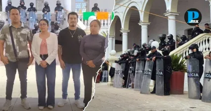 Polic&iacute;a Estatal recupera Palacio Municipal de Acatl&aacute;n 