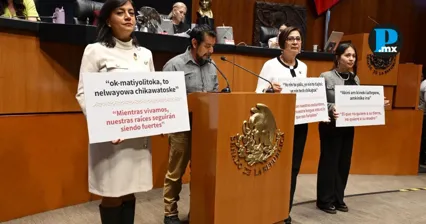El doctor Antonio Alejandro Fern&aacute;ndez Mar&iacute;n interviene en n&aacute;huatl en la Comisi&oacute;n Permanente del Senado.