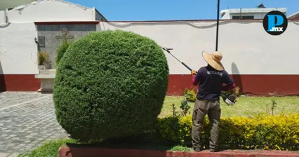 Servicios p&uacute;blicos de Cholula intensifican mantenimiento urbano