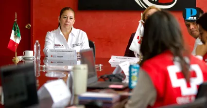Laura Artemisa acuerda trabajo conjunto con Cruz Roja Puebla