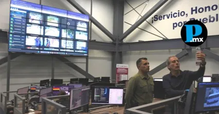 Supervisan sistema de videovigilancia Puebla 360 y monitoreo de lluvias
