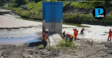 Supervisan desazolve en el vaso regulador Puente Negro para mitigar riesgos