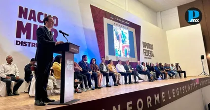 Ignacio Mier Ba&ntilde;uelos rinde informe legislativo en Ciudad Serd&aacute;n