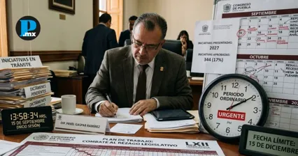 Puebla busca m&aacute;s tiempo legislativo para atender rezago del Congreso