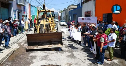 San Pedro Cholula rehabilita la 13 Poniente tras 12 a&ntilde;os de espera