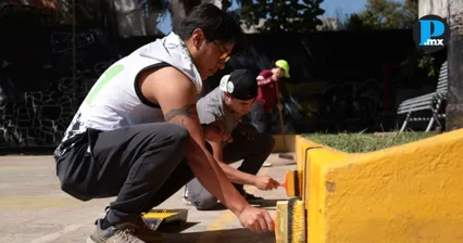 San Pedro Cholula realiza faena para rehabilitar parque de Mixquitla