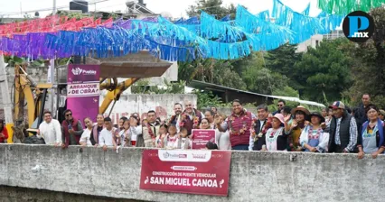 Inicia construcci&oacute;n de nuevo puente vehicular en San Miguel Canoa, Puebla