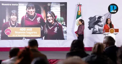 M&eacute;xico tendr&aacute; 400 mil nuevos lugares de bachillerato: Sheinbaum