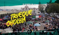 Realizan el tradicional trueque milenario en San Pedro Cholula