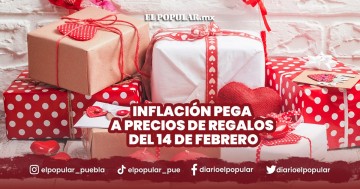 Inflación pega a precios de regalos del 14 de febrero