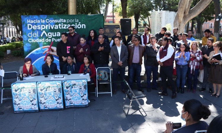 Diputados del G5 de Morena respaldan la desprivatización del agua en Puebla