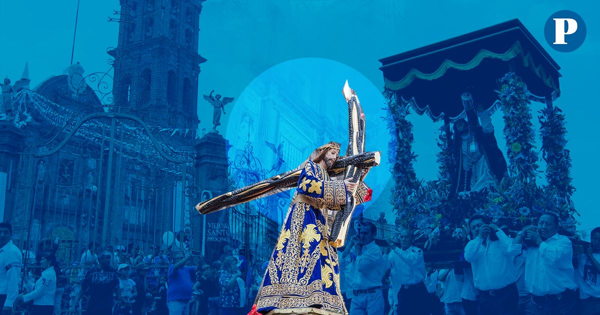 Primera procesión Cuaresma 2023 en Puebla