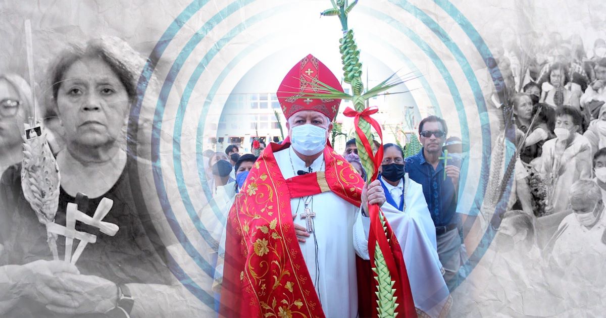 Realizan procesión de Domingo de Ramos en Puebla