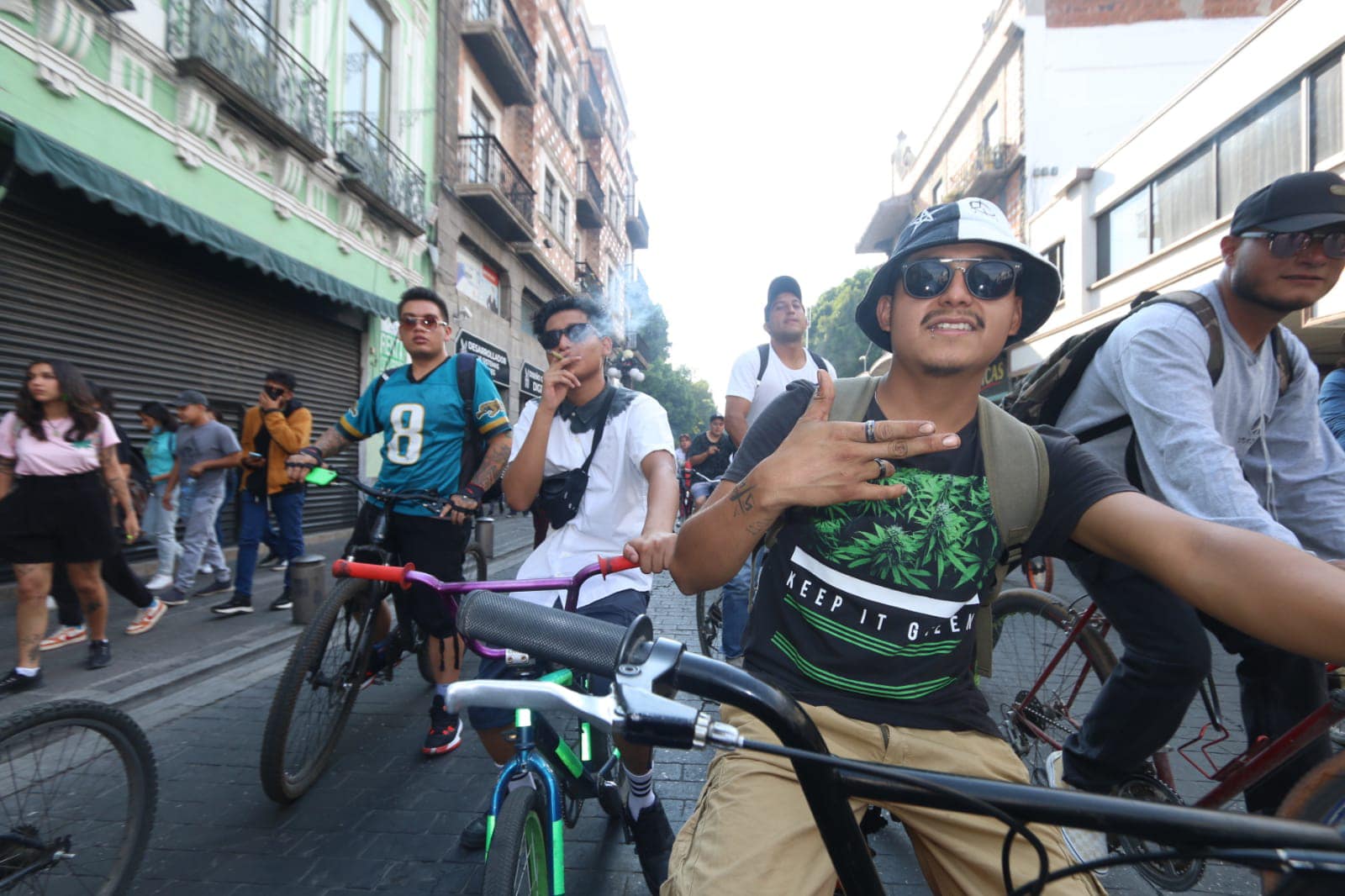 4/20 plantón cannabico, Puebla