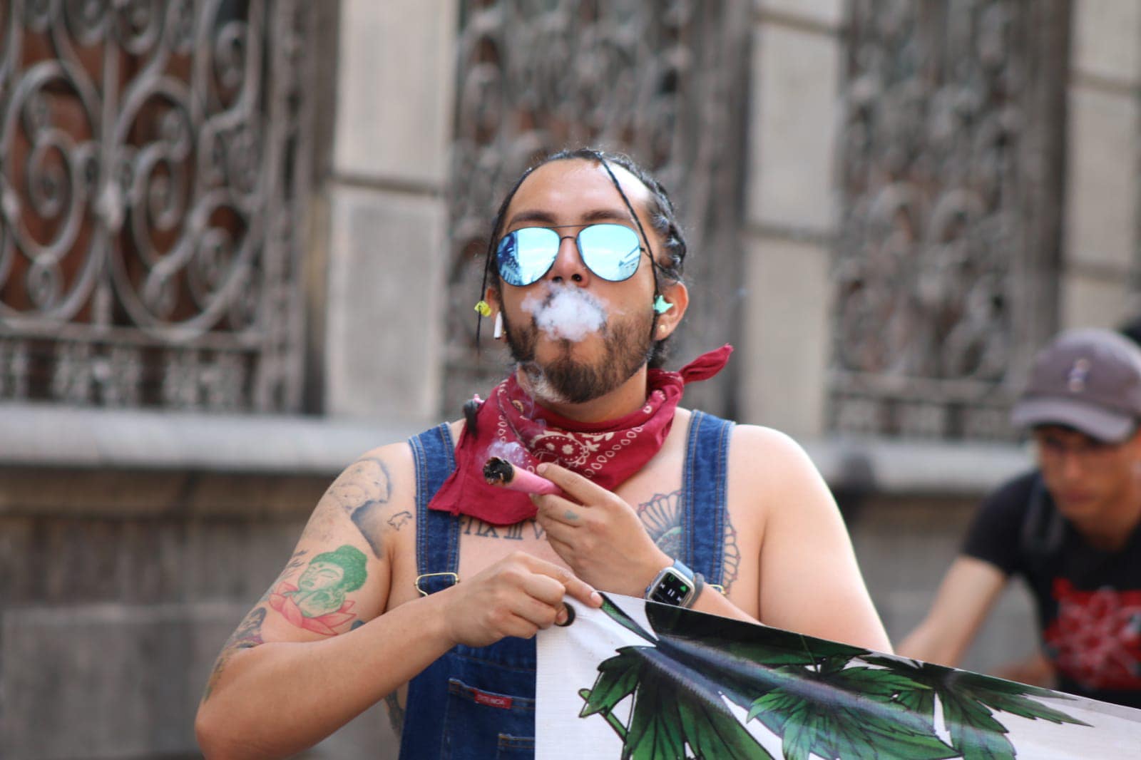 4/20 plantón cannabico, Puebla