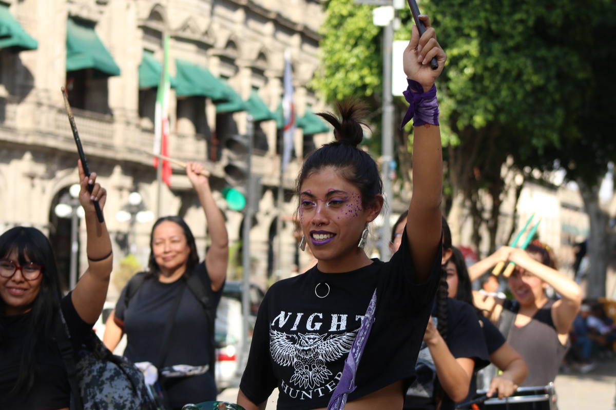 Batucada por la Visibilidad Lésbica, Foto: Lupita Guarneros
