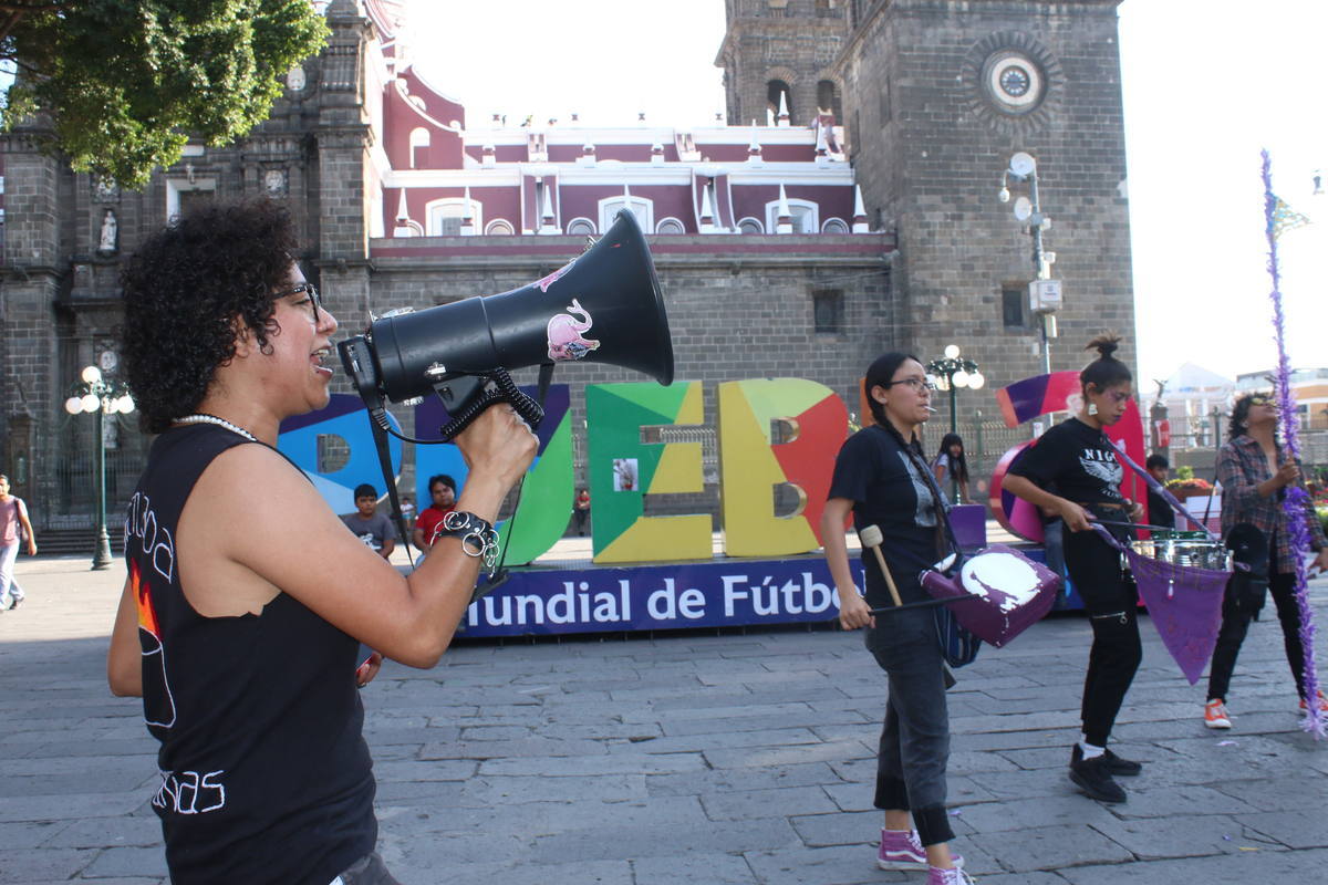 Batucada por la Visibilidad Lésbica, Foto: Lupita Guarneros
