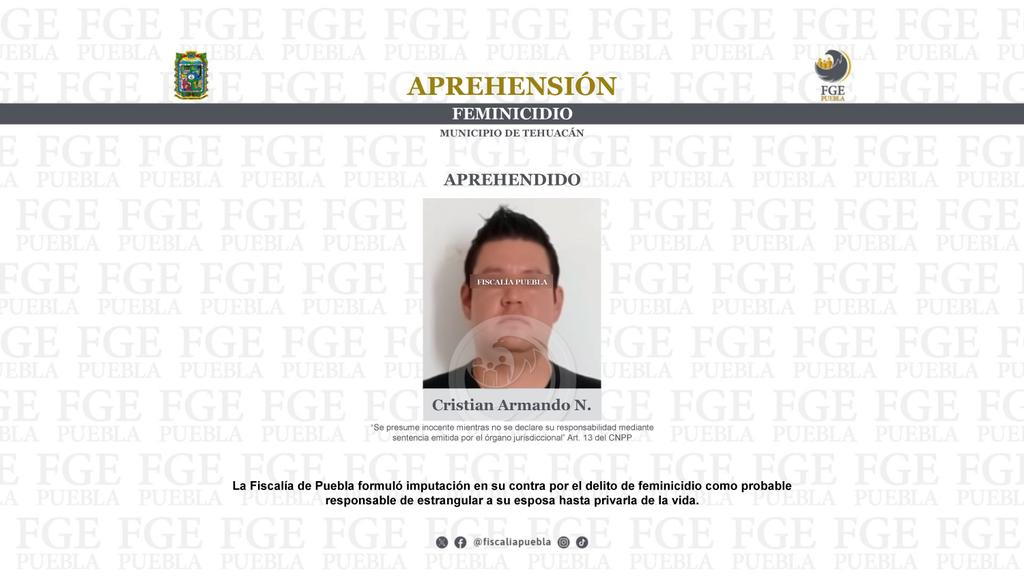 Cristian N, Fuente: FGE de Puebla