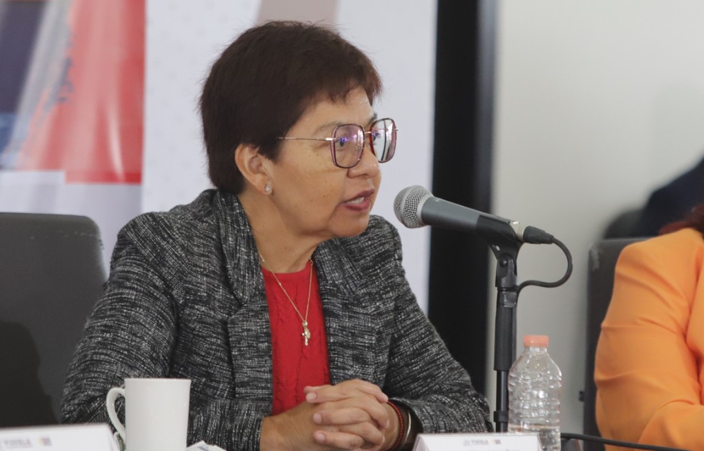 Lilia Cedilla, Rectora de la BUAP en conferencia de prensa sobre CU2