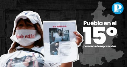 Puebla, en el lugar 15 a nivel nacional con mayor número de personas desaparecidas