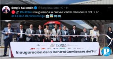 Sergio Salomón inaugura la Central Camionera del Sur