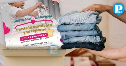 “Ponte la camiseta y arrópame" Únete a la campaña y dona ropa para niños en Puebla