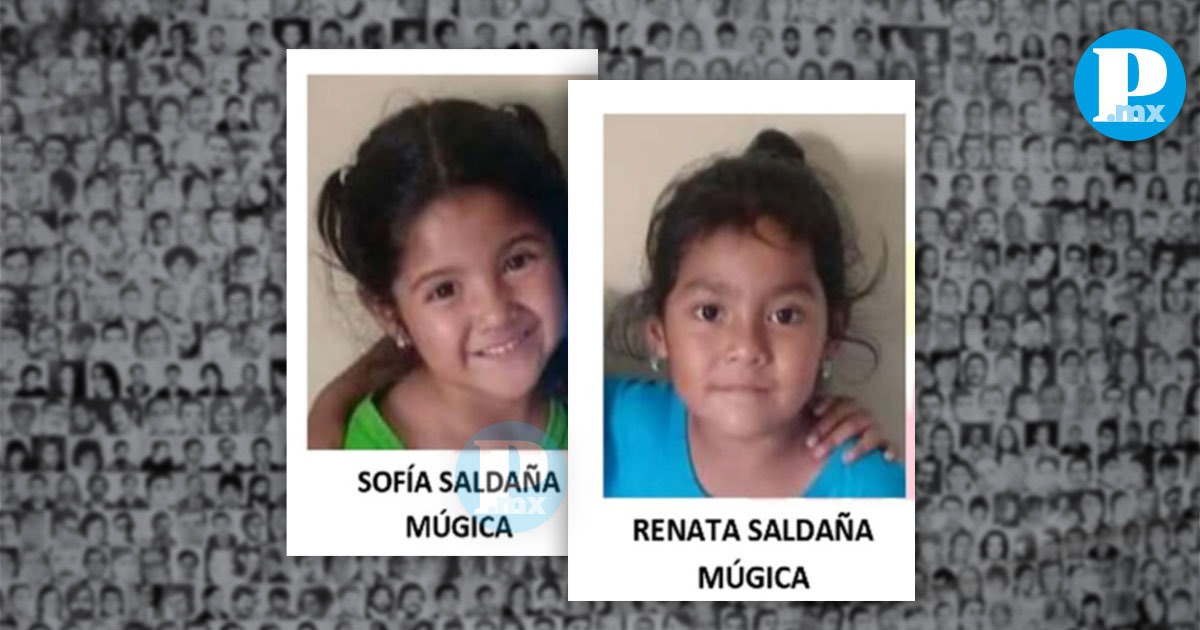 Las niñas de tan solo 6 y 7 años de edad, Sofía y Renata están desaparecidas. 