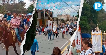 Cabalgando con la fe; así es la procesión en honor al padre Jesús de las Tres Caídas