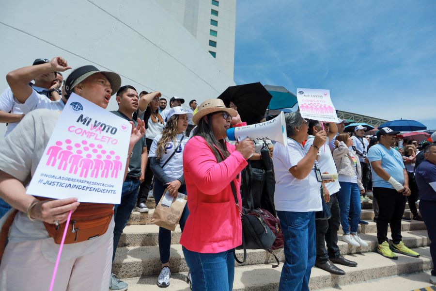Paro de labores del Poder Judicial de la Federación en Puebla. Foto:EsImagen