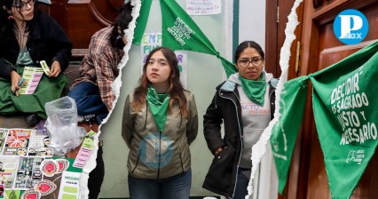 Colectivas feministas realizan festejo por el aborto legal en Puebla 