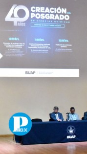 BUAP celebra 40 aniversario de la creación del posgrado en Ciencias Químicas