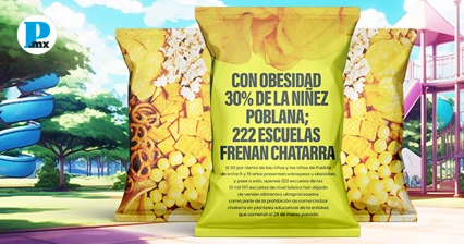 Puebla: 30% de niños y niñas con obesidad; 222 escuelas ya no venden chatarra