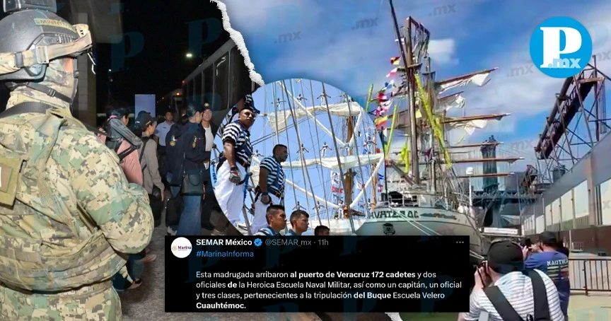Cadetes del Buque Cuauhtémoc regresan a Veracruz tras choque en Brooklyn