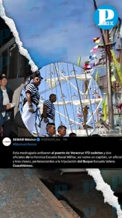 Cadetes del Buque Cuauhtémoc regresan a Veracruz tras choque en Brooklyn