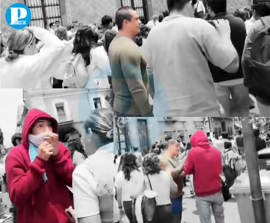 Personas aún no identificadas participan en las agresiones