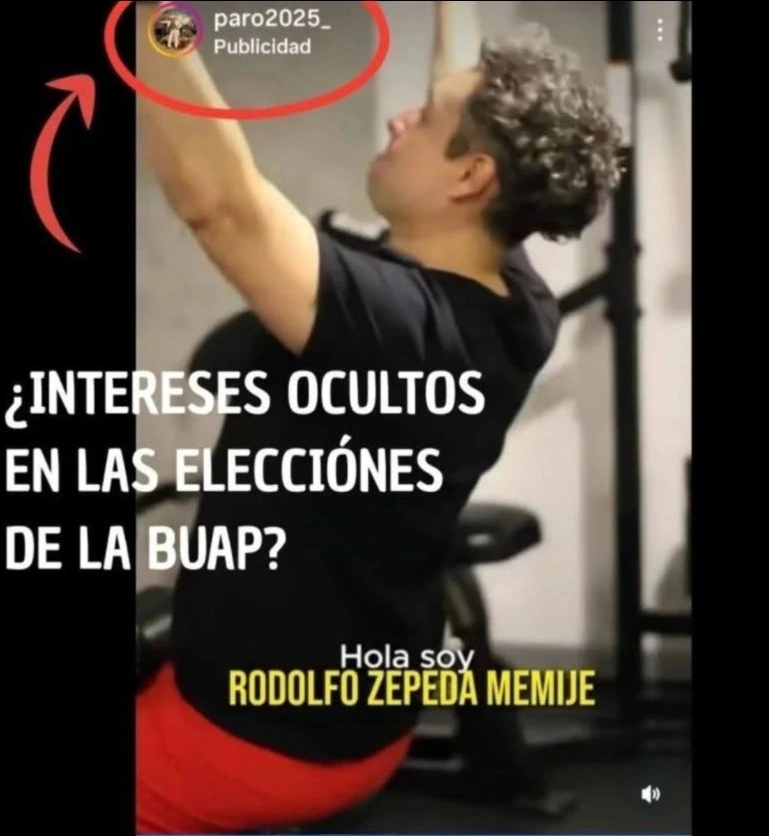 Puata a favor de Rodolfo Zepeda Memije en una página identificada con el Paro 2025