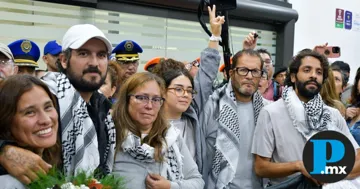 Los 6 mexicanos repatriados de la Global Smud Flotilla arribaron al Aeropuerto de Ciudad de México