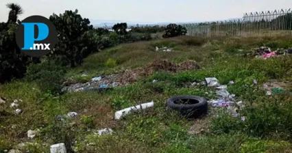 El tiradero se encuentra en la barranca que cruza la zona