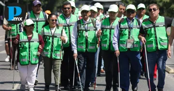 Caminata por parte de la Asociación Cultural y Recreativa para la Protección del Invidente 