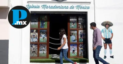 La Iglesia Maradoniana de M&eacute;xico oper&oacute; durante cinco a&ntilde;os en San Andr&eacute;s Cholula como un espacio cultural dedicado a Diego Armando Maradona.