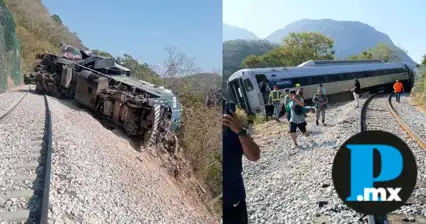 Descarrilamiento del Tren Interoce&aacute;nico en Oaxaca deja 10 heridos confirmados