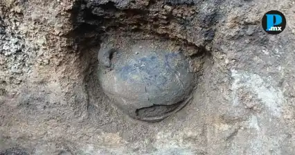 Entre los descubrimientos realizados en Xiutetelco destaca una olla globular de aproximadamente 30 cent&iacute;metros de di&aacute;metro