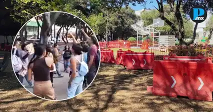  Las y los j&oacute;venes defienden el Parque Ju&aacute;rez por obra del Cableb&uacute;s