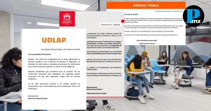 Universidades y SEP Puebla suspenden clases presenciales