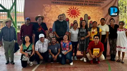 Autoridades comunitarias y organizaciones se reunieron en Chila de las Flores, Puebla, para rechazar proyectos mineros y defender el territorio.