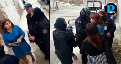 Polic&iacute;a de Tlaltenango detiene a Roxana Luna; elementos estatales la liberan