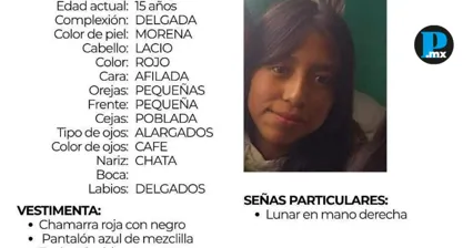 Buscan a Thaili Itzuri, joven desaparecida en Chalchicomula de Sesma