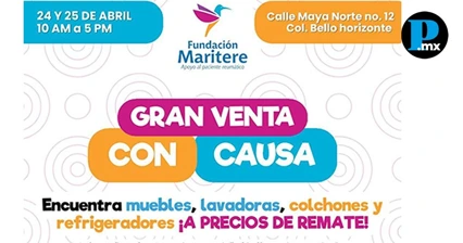 Anuncia Fundaci&oacute;n Maritere gran venta con causa para apoyar a pacientes