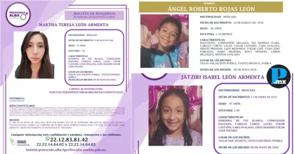 Martha Teresa y sus dos hijos llevan 17 d&iacute;as desaparecidos en Cuautlancingo