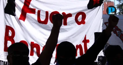 Pueblos cholultecas reiteraron su llamado a no consumir productos Bonafont en respaldo a los trabajadores y sus demandas laborales.